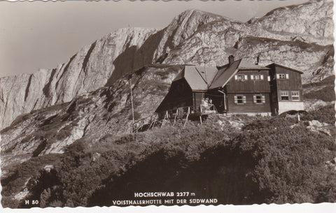 AK Hochschwab Voisthalerhütte mit der Südwand.