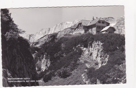 AK Hochschwab Voisthalerhütte mit dem Gipfel.