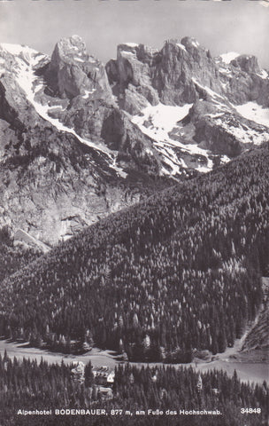 AK Alpenhotel Bodenbauer am Fuße des Hochschwabs. (1963)