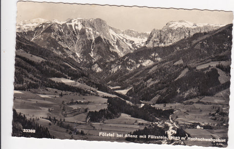 AK Fölztal bei Aflenz mit Fölzstein. Hochschwabgebiet. (1962)