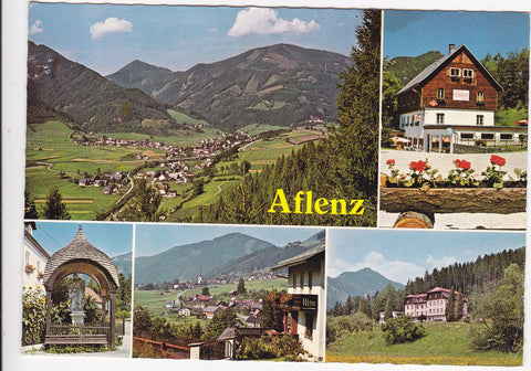 AK Aflenz und Umgebung. Tutschach, Jauring, Feistring mit Oisching und Schießling, Gasthof Berghof ÖGB Jugendheim.