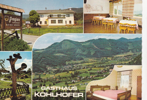 AK Kapfenberg. Gasthaus Kohlhofer. Mit Bad Pagier, Hauptstraße 1.