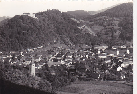 AK Kapfenberg mit Burghotel, Mürztal. (1964)