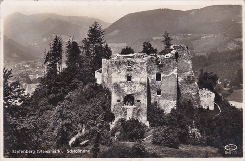 AK Kapfenberg. Schloßruine. (1940-41)