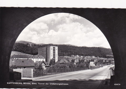 AK Kapfenberg, Mürztal. Tunnel der Umfahrungsstrasse.