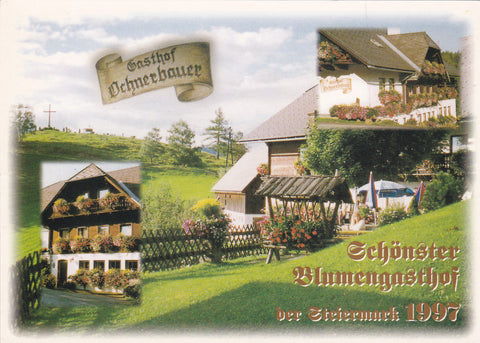 AK Kindberg. Berggasthof-Pension Ochnerbauer. Familie Illmaier. Kranzbauernviertel 17.