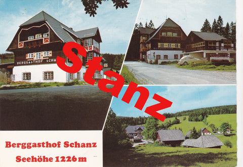 AK Berggasthof Schanz. Stanz im Mürztal.