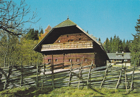 AK Peter Roseggers Waldheimat Alpl bei Krieglach. Geburtshaus des Dichters.