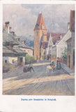 AK Peter Roseggers Heimat. 2. Zugang zum Hauptplatze in Krieglach.