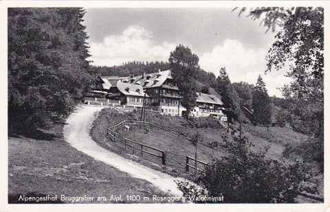 AK Alpengasthof Bruggraber am Alpl. Rosegger's Waldheimat.
