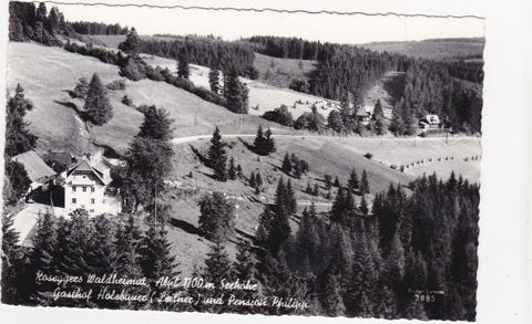AK Roseggers Waldheimat. Alpl. Gasthof Holzbauer und Pension Philipp.