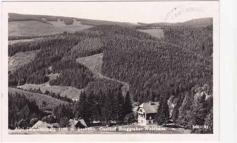 AK Alpl (Waldheimat) Gasthof Bruggraber Waldhaus.  (1932-33)