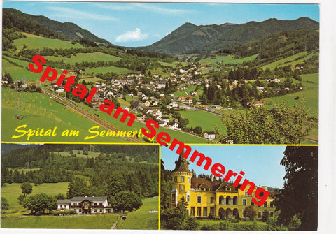 AK Spital am Semmering. Gasthaus Waidmannsheil. Erholungsheim Schloß Sommerau.
