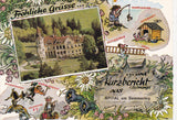 AK Fröhliche Grüsse... und Kurzbericht aus Spital am Semmering. Schloß Sommerau.