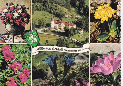 AK Grüße aus Schloß Sommerau. Spital am Semmering.