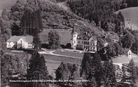 AK Spital am Semmering. Kindererholungsheim Schloß Sommerau. (1955)