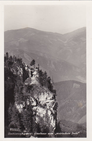 AK Hochlantschgebiet: Gasthaus zum steirischen Jockl. (1935)