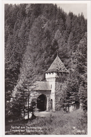 AK Spital am Semmering. Eingang zur Räuberhöhle. (1932-33)
