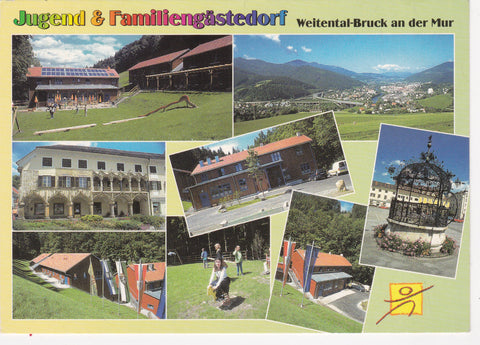 AK Bruck a. d. Mur., Stadtwaldstraße 1. Jugend & Familiengästedorf Bruck/Weitental.