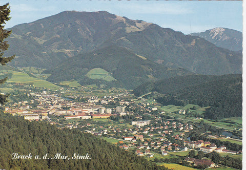 AK Bruck an der Mur gegen Rennfeld und Hochlantsch.