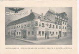 AK Bruck an der Mur. Hotel Bauer Zum schwarzen Adler.