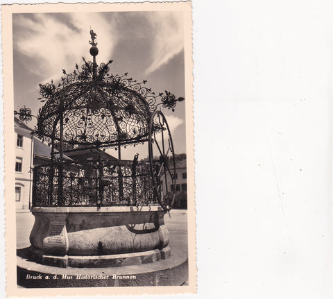 AK Bruck an der Mur. Historischer Brunnen. (1939)