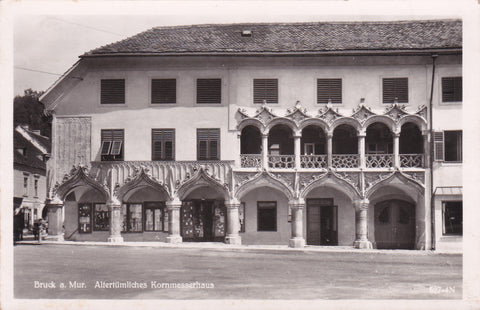 AK Bruck an der Mur. Altertümliches Kornmesserhaus. (1942)