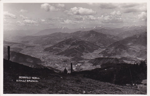 AK Rennfeld. Blick auf Bruck/Mur.