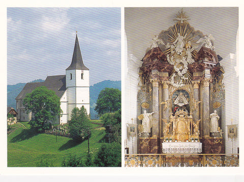 AK Pfarr- und Wallfahrtskirche Frauenberg - Maria Rehkogel.