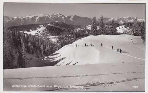 AK Hinteralm. Hochschwab vom Wege zum Spielkogel. (1935)