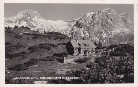 AK Hochschwab. Sonnschienhütte und Ebenstein.