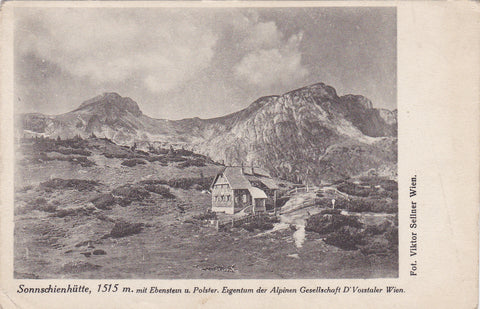 AK Sonnschienhütte mit Ebenstein und Polster.
