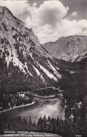 AK Tragöss-Oberort. Grüner See geg. Messnerin. (1958)