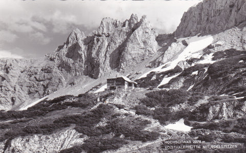 AK Hochschwab. Voisthalerhütte mit Edelspitzen.