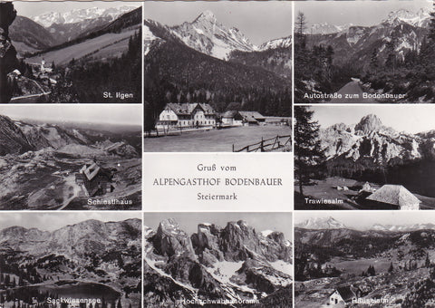 AK Gruß vom Alpengasthof Bodenbauer. (1967)