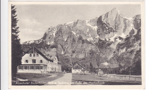 AK Alpenhotel Bodenbauer am Fuße des Hochschwab.