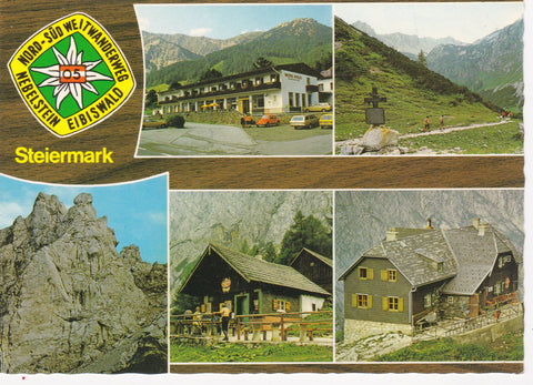 AK Nord-Süd Weitwanderweg Nebelstein - Eibiswald. Hotel Pölzl, Seewiesen. Franzosenkreuz. Edelspitzen. Florlhütte. Voisthalerhütte.