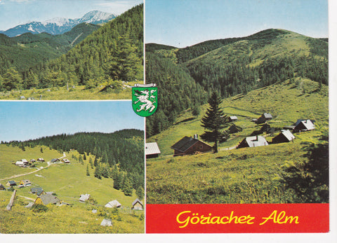 AK Göriacher Alm gegen Hohe Veitsch und mit Hochanger. Seewiesen.