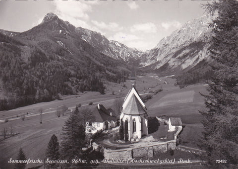 AK Seewiesen gegen Dullwitz. Hochschwabgebiet. (1963)