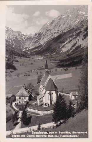 AK Seewiesen gegen die obere Dullwitz. (Hochschwab) (1939)