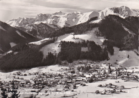 AK Aflenz mit Hochschwabgruppe.