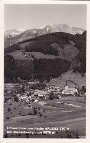 AK Aflenz mit Hochschwabgruppe.