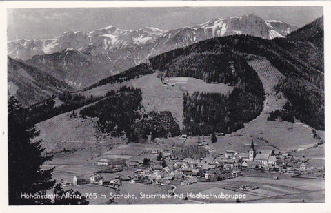 AK Aflenz mit Hochschwabgruppe.