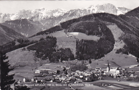 AK Aflenz mit Hochschwab. (1961)
