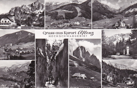 AK Gruss aus Kurort Aflenz. Hochschwabgebiet.