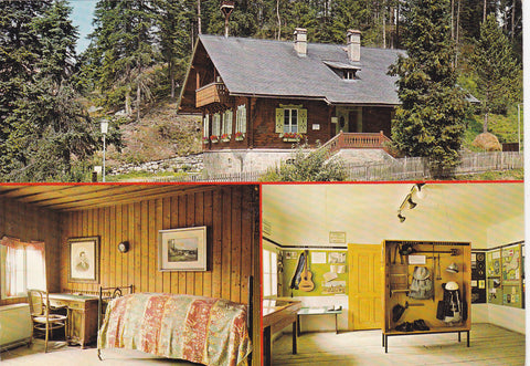 AK Alpl bei Krieglach. Waldschule, Rosegger-Zimmer. Wandermuseum.