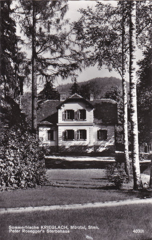 AK Krieglach. Peter Rosegger's Sterbehaus. (1966)