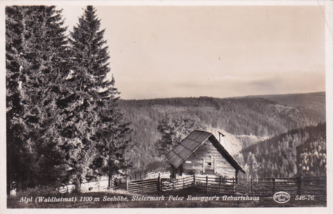 AK Alpl. Peter Rosegger's Geburtshaus. (1941-42)