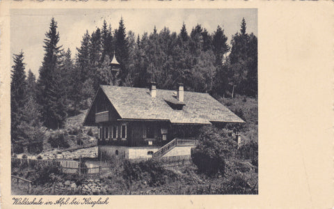 AK Waldschule in Alpl bei Krieglach. (1935)