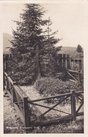 AK Krieglach. Roseggers Grab. (1930)